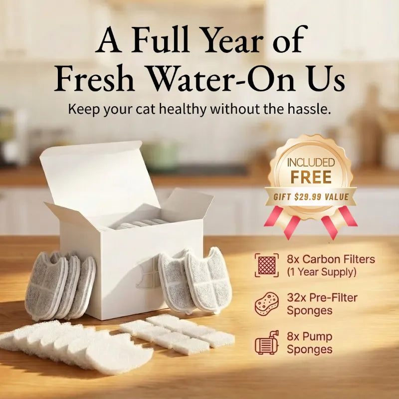 Smart Pet Fountain – Fresh & Healthy, 4L Capacity, 60% OFF + Free Replacement Filter