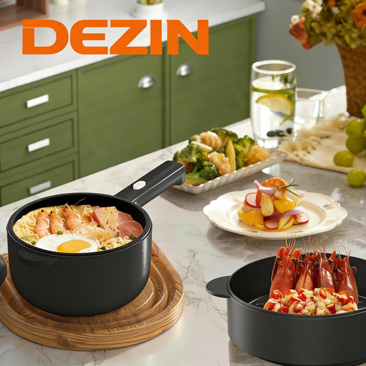2L Mini Electric Cooker, Non-Stick with Adjustable Power